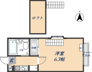 若江岩田駅 徒歩7分 1階の物件間取画像